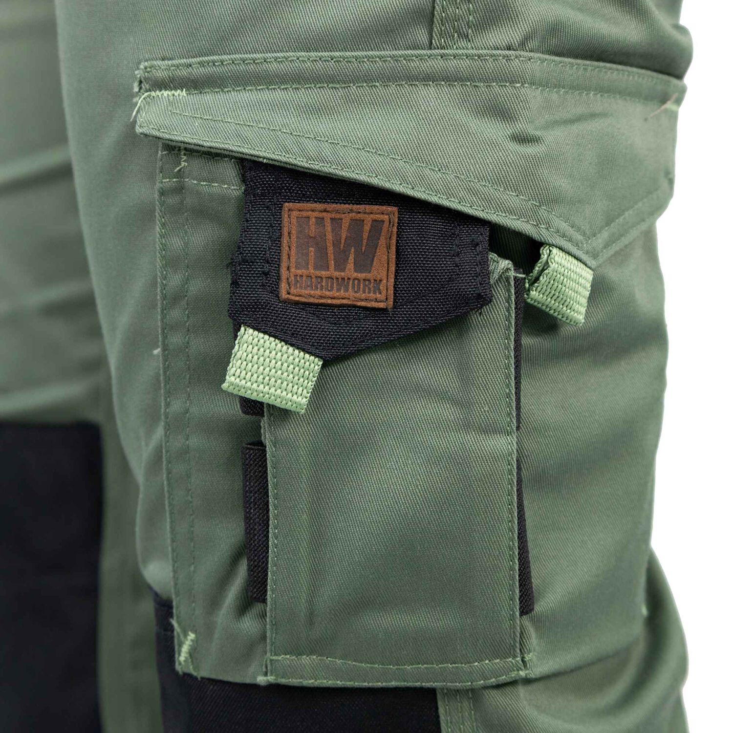 Pantal&oacute;n Cargo Hw Dakota Spandex Mujer Verde Oliva image number 7.0